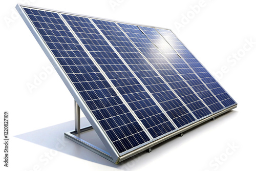 Solar panel, isolated on white background