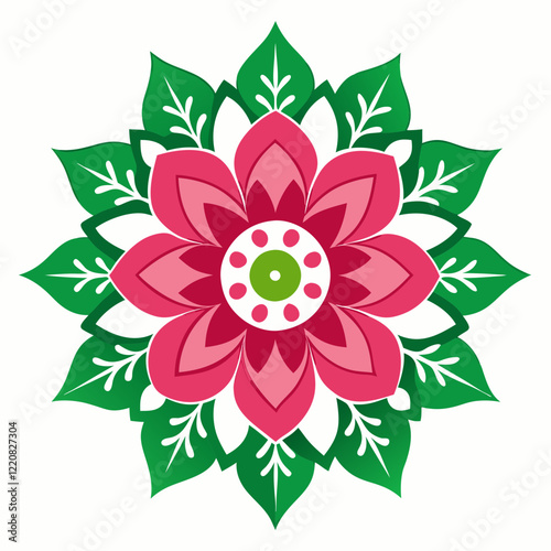 Floral Mandala Vector Design photo