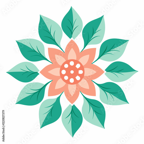 Floral Mandala Vector Design photo