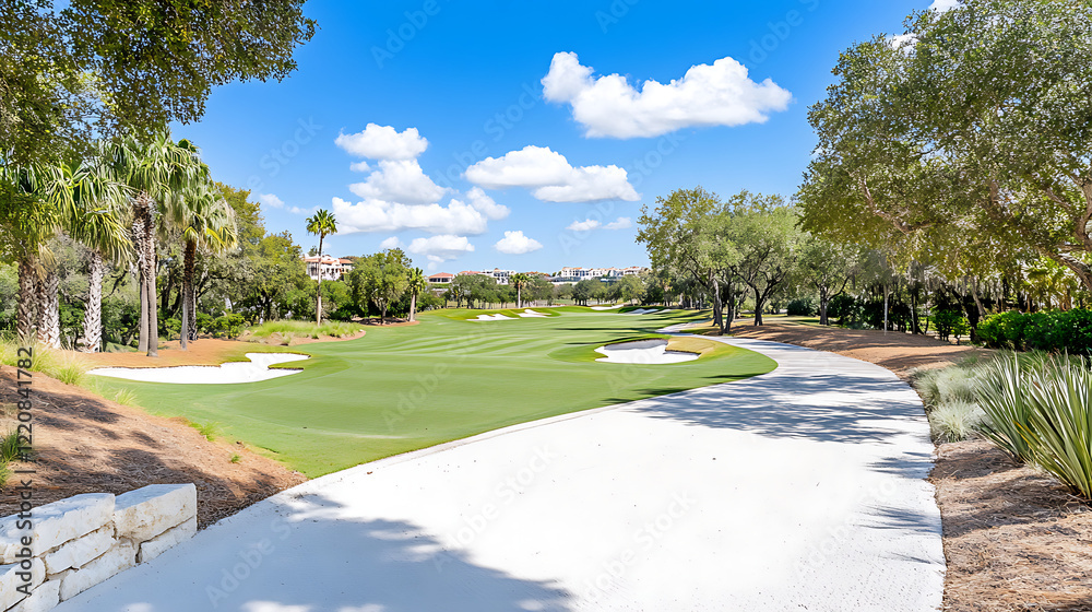 Obraz premium Golfing florida landscape