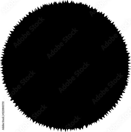Regular circle to highlight. Minimalist art for background composition