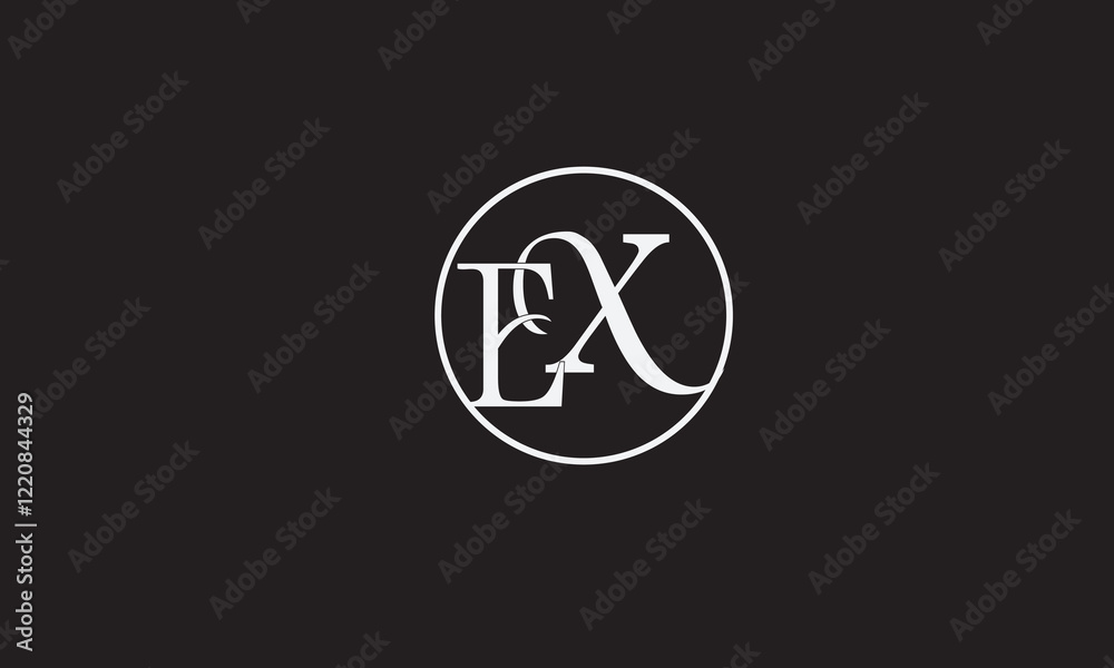 EX, XE, E , X , Abstract Letters Logo Monogram EX, XE, E , X , Abstract Letters Logo Monogram