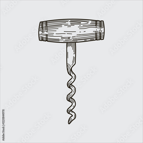 corkscrew drawing artwork handmade illustration