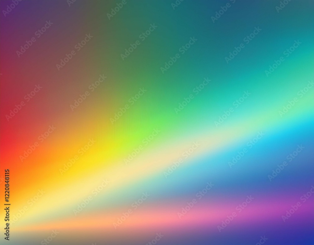Obraz premium abstract of blurred rainbow prism light overlay background for mockup and decorative