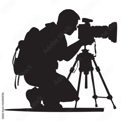 Videographers Camera Silhouette