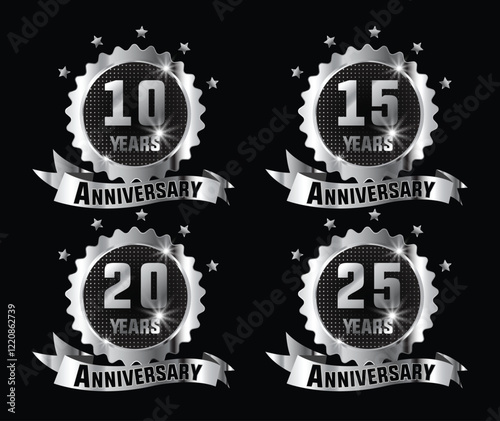 Celebrating milestone anniversaries with elegant silver badges