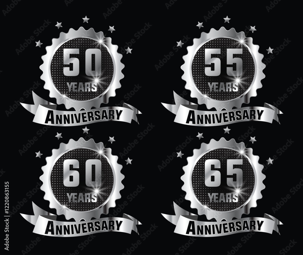 Celebrating milestone anniversaries with elegant silver badges Celebrating milestone anniversaries with elegant silver badges