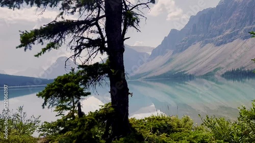 View of Moraine Lake in the afternoon in August, Banff National Park, Canada
