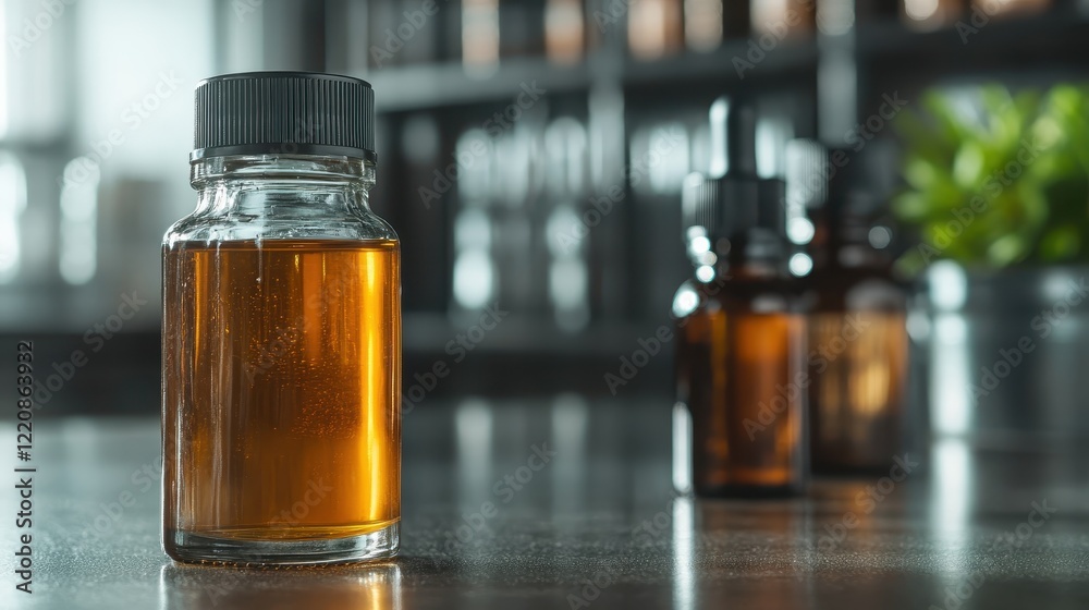 An artistic showcase of amber liquid in a sleek bottle, reflecting modern design principles and minimalist charm, ideal for branding or marketing purposes in the beverage industry. An artistic showcase of amber liquid in a sleek bottle, reflecting modern design principles and minimalist charm, ideal for branding or marketing purposes in the beverage industry.