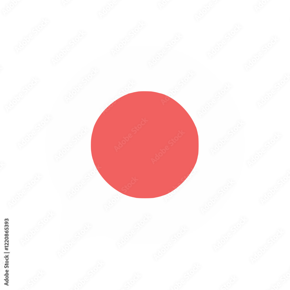 Red circle on white background. Vector illustration. Red circle on white background. Vector illustration.