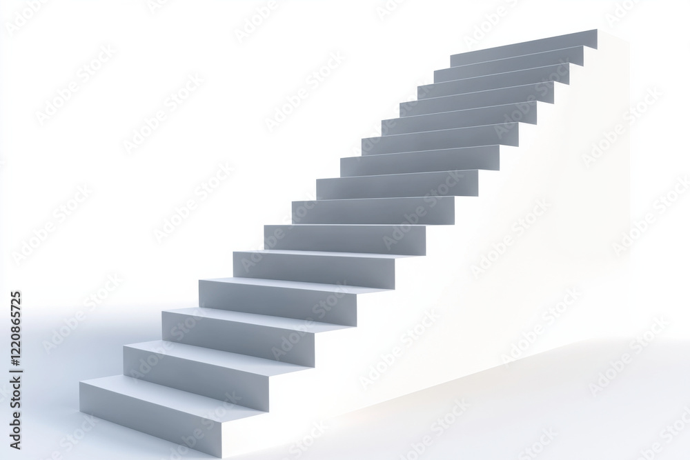 Modern white staircase design with clean lines and minimalistic style Modern white staircase design with clean lines and minimalistic style