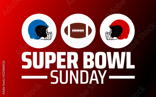 super bowl sunday background banner or poster design template. observed every year in February. Holiday concept. Use to any Template, card, poster, placard, template.