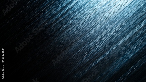 Abstract Dark Blue Background with Light Rays. photo