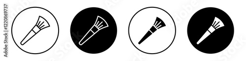 Makeup brush icons vector pack for web designs