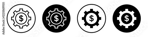 Money processes icons vector pack for web designs