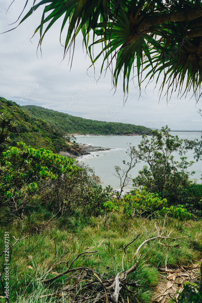 Fototapeta premium Granite bay to dolphin point at Noosa National park, Noosa, QLD Australia