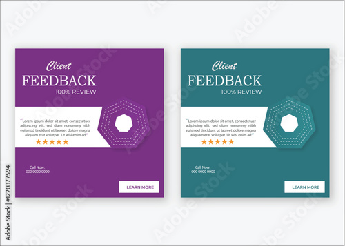 Client feedback design for online marketing