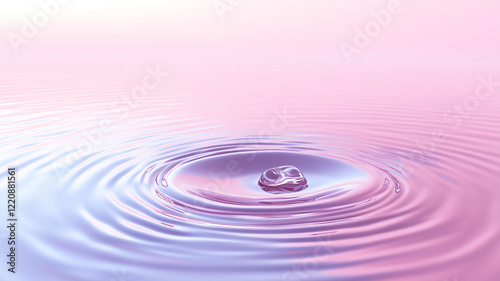Pink and Purple Water Droplet Ripple Abstract Background