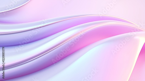 Dynamic flowing abstract waves digital art soft pastel colors subtle gradients contemporary design