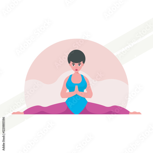 Person doing yoga exercise