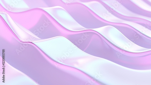 Fluid motion of soft waves abstract background digital art serene environment close-up view modern aesthetic