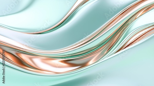 Fluid abstract art design creative studio digital artwork contemporary style close-up modern aesthetic