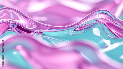 Fluid motion waves abstract art digital artwork vibrant colors artistic perspective modern aesthetics