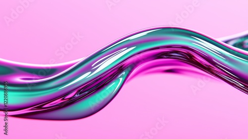 Fluid motion of colorful waves abstract art studio setting vibrant background artistic perspective