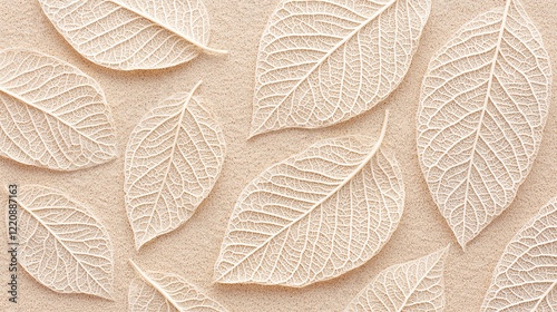 Nature leaves arrangement close-up photography natural textures minimalist background artistic design concept