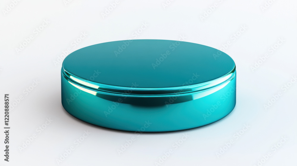 shiny teal round object with smooth surface, perfect for various uses shiny teal round object with smooth surface, perfect for various uses