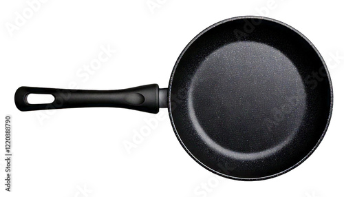 Obraz na płótnie black non-stick frying pan isolated on white background w salonie
