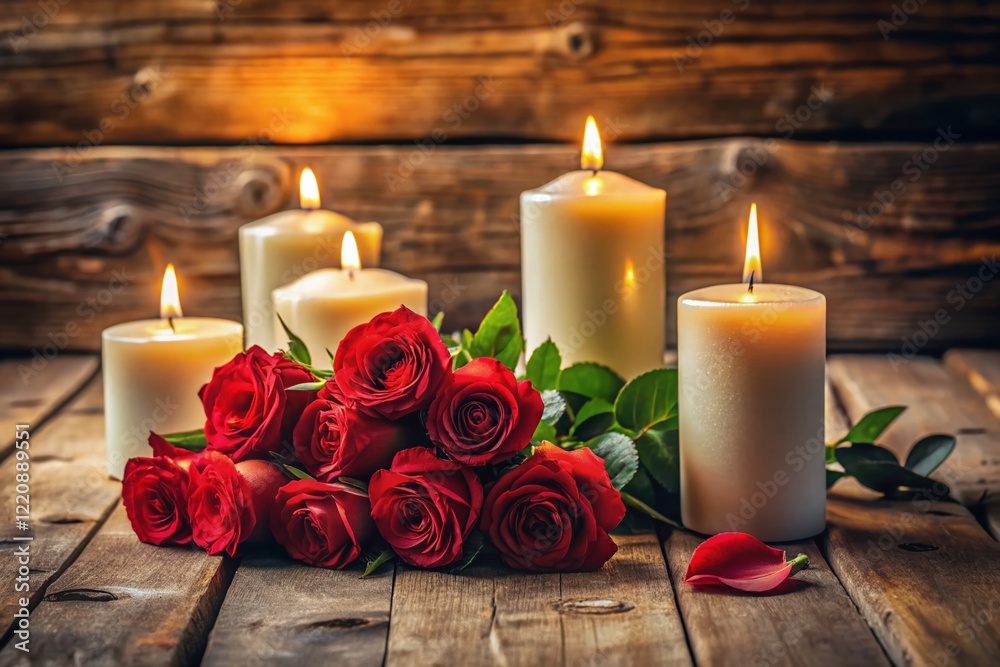 Candles and Roses: A Still Life in Soft Light - Documentary Photography Candles and Roses: A Still Life in Soft Light - Documentary Photography