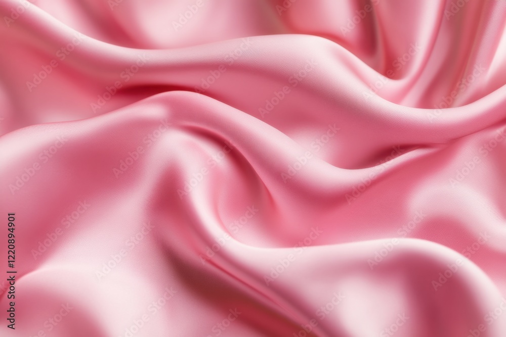 Obraz premium Soft pink blush fabric flowing gracefully, creating an elegant and soothing ambiance ideal for various creative uses