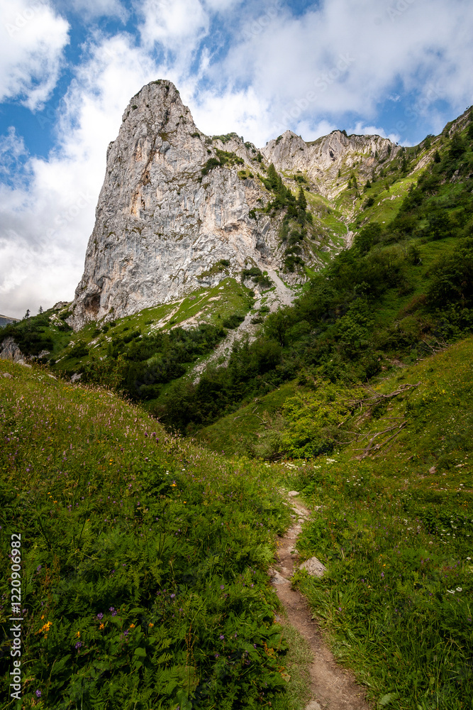 Corno Branchino from Passo Branchino, Orobic Alps, Bergamo, Lombardia, Italy. Corno Branchino from Passo Branchino, Orobic Alps, Bergamo, Lombardia, Italy.