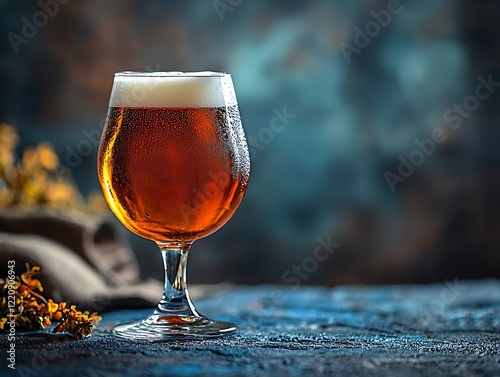 Craft beer enjoyment bar setting beverage photography cozy atmosphere close-up perspective chill vibes