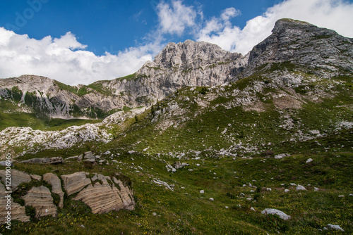 Mount Corna Piana from Passo Branchino, Orobic Alps, Bergamo, Loabardia, Italy. photo