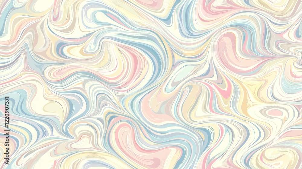 Pastel Swirls: An Abstract Masterpiece of Fluid Colors Pastel Swirls: An Abstract Masterpiece of Fluid Colors