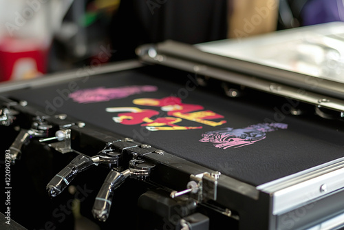 precision t-shirt printing technology , POD (print on demand) business photo