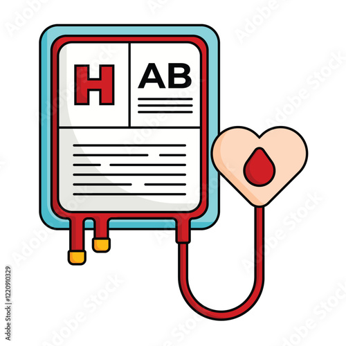 Blood Donation Type AB Icon