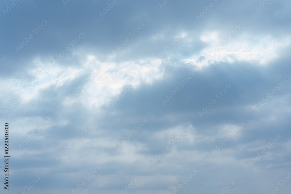 Dramatic Cloudy Sky Overcast Daytime Atmosphere Grey and White Cloudscape Background Dramatic Cloudy Sky Overcast Daytime Atmosphere Grey and White Cloudscape Background