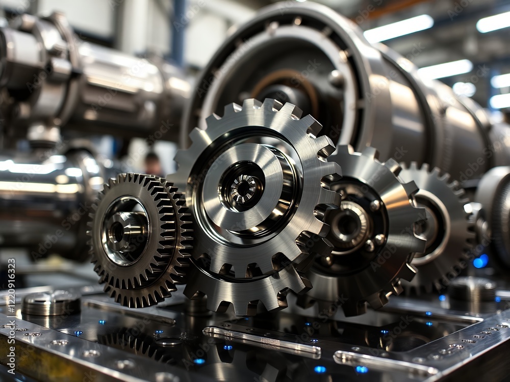 an image of a machine with gears and a machine with a machine behind it.