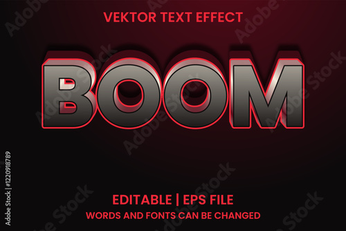 editable boom effect text
