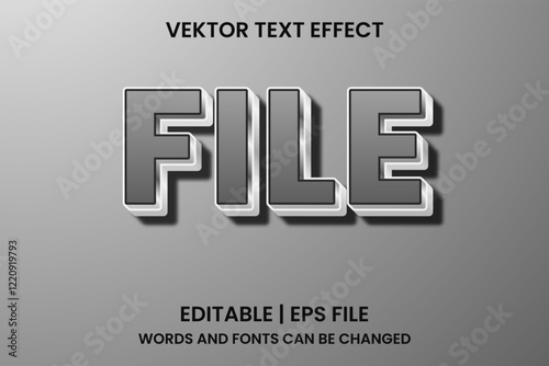 editable file effects text
