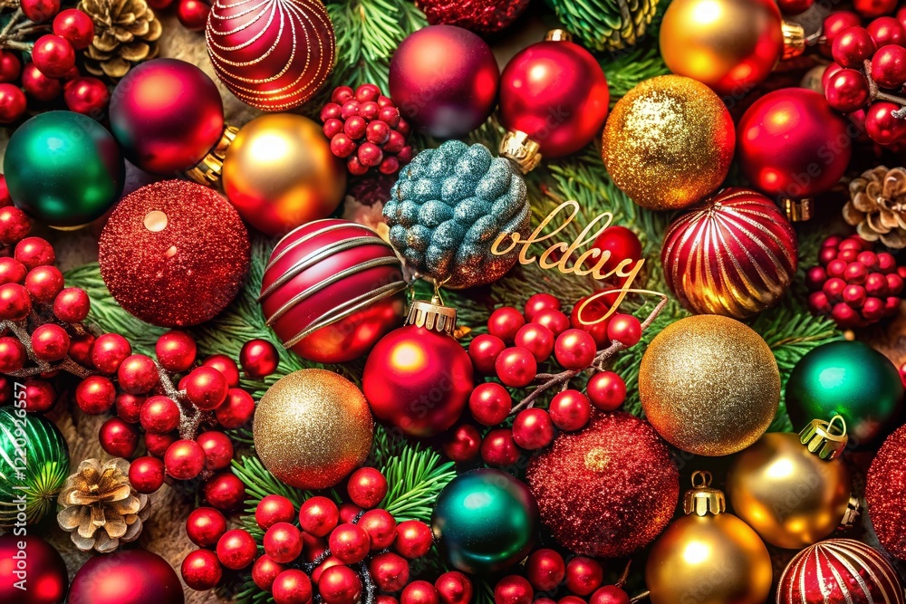 Festive Holiday Macro Pattern with Copy Space: Perfect for greeting cards, invitations & social media. Festive Holiday Macro Pattern with Copy Space: Perfect for greeting cards, invitations & social media.