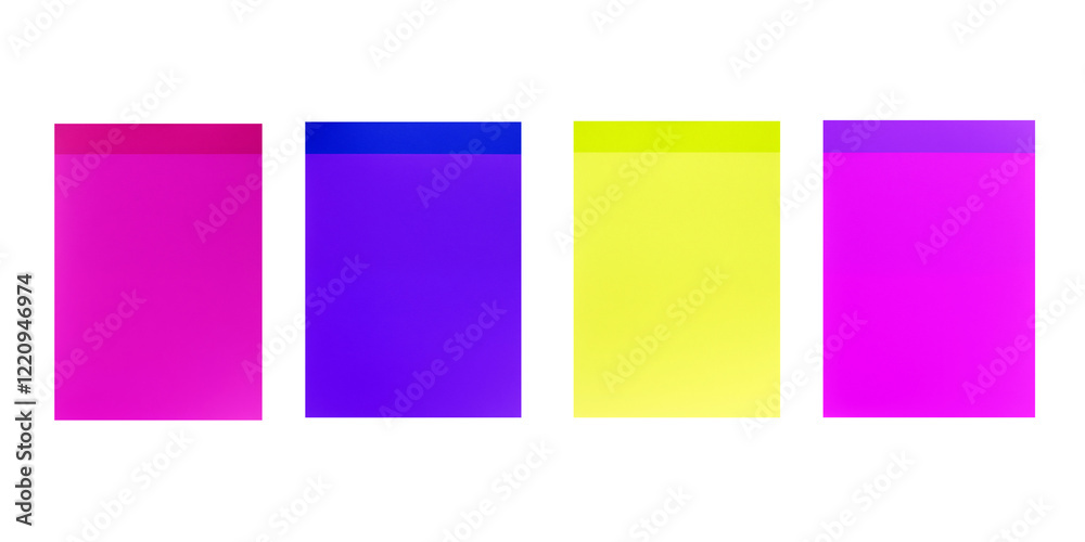 Fototapeta premium Blank Sticky Notes isolated