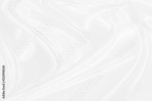white elegrance soft fabric abstract smooth curve shape decorate fashion textile background