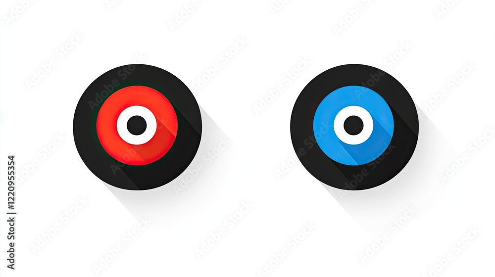 Clean icon design in both black and color variations Clean icon design in both black and color variations
