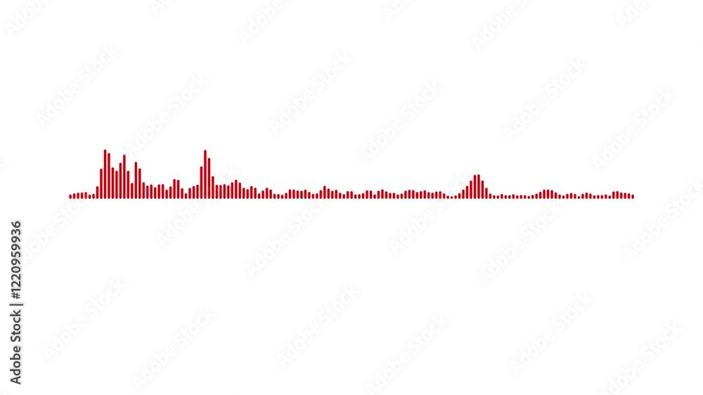 4K Sound Waves Animation, Oceanic Waveform Visual for Audio-Driven ...