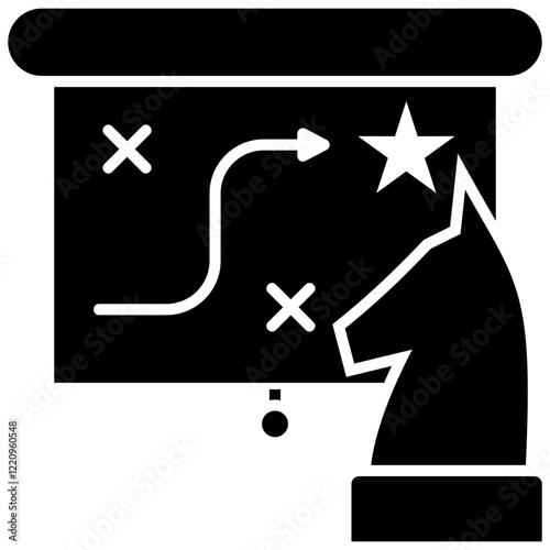 Strategy Glyph Icon