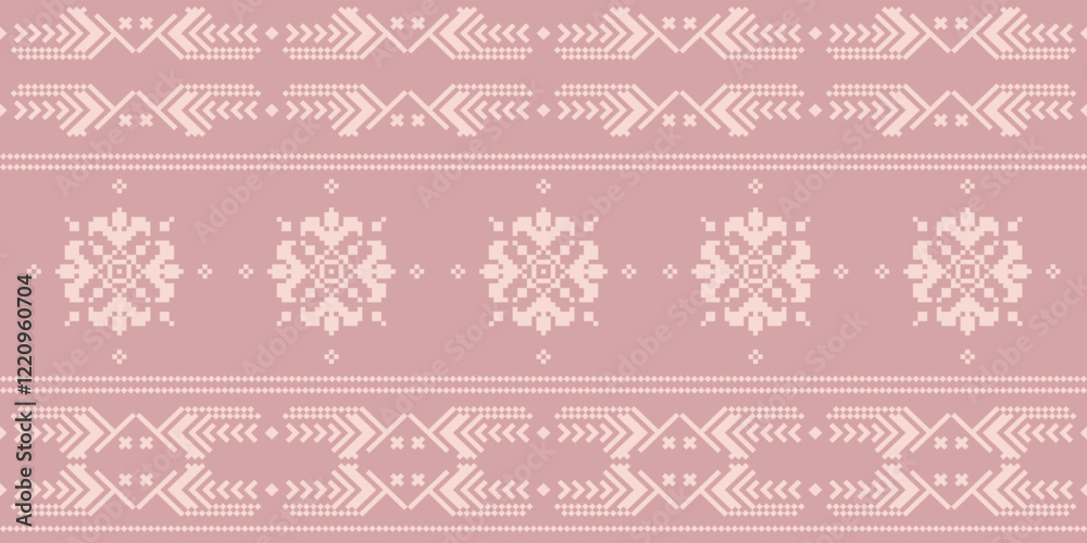 Border geometric seamless elegant tribal motif ornament luxury flower unique Border geometric seamless elegant tribal motif ornament luxury flower unique